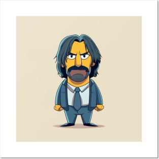 john wick simpsons Posters and Art